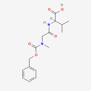molecular formula C16H22N2O5 B3337068 N-[(Benzyloxy)carbonyl]-N-methylglycylvaline CAS No. 51782-89-9