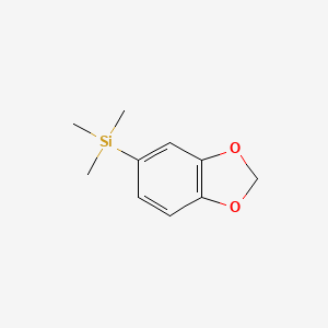 molecular formula C10H14O2Si B3337087 1-(Trimethylsilyl)-3,4-(methylenedioxy)benzene CAS No. 52287-50-0