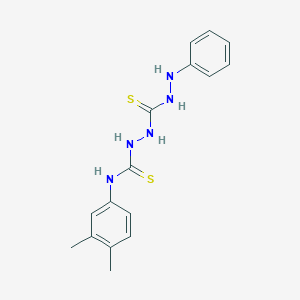 molecular formula C16H19N5S2 B3337297 N-(3,4-dimethylphenyl)-2-[(2-phenylhydrazino)carbothioyl]hydrazinecarbothioamide CAS No. 61295-73-6