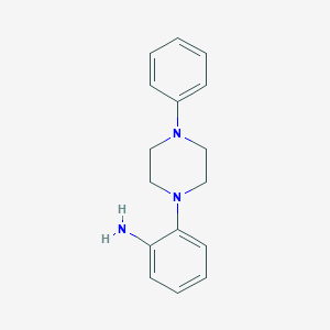 molecular formula C16H19N3 B3337325 2-(4-Phenyl-1-piperazinyl)aniline CAS No. 625107-16-6