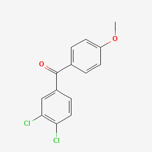 molecular formula C14H10Cl2O2 B3337493 3,4-Dichloro-4'-methoxybenzophenone CAS No. 66938-32-7