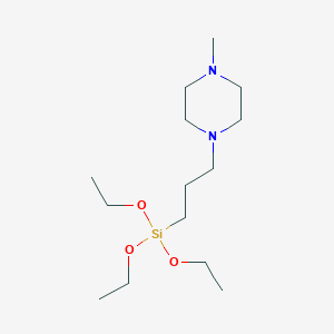 molecular formula C14H32N2O3Si B3337495 4-Methyl-1-(3-triethoxysilylpropyl)- piperazine CAS No. 67154-24-9
