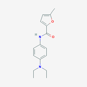 molecular formula C16H20N2O2 B333755 N-[4-(diethylamino)phenyl]-5-methylfuran-2-carboxamide 