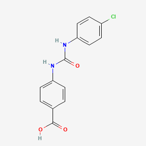 molecular formula C14H11ClN2O3 B3337553 1-(4-Carboxyphenyl)-3-(4-chlorophenyl)urea CAS No. 69194-85-0