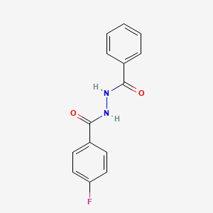 molecular formula C14H11FN2O2 B3337664 N'-benzoyl-4-fluorobenzohydrazide CAS No. 732-95-6