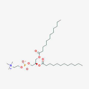 molecular formula C32H64NO8P B033377 1,2-Dilauroyl-sn-glycero-3-phosphocholine CAS No. 18194-25-7