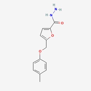 molecular formula C13H14N2O3 B3337922 5-[(4-Methylphenoxy)methyl]-2-furohydrazide CAS No. 832738-14-4