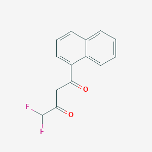 molecular formula C14H10F2O2 B3337979 4,4-difluoro-1-(naphthalen-1-yl)butane-1,3-dione CAS No. 832739-87-4