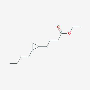 molecular formula C13H24O2 B3337996 Ethyl 4-(2-butylcyclopropyl)butanoate CAS No. 832740-02-0