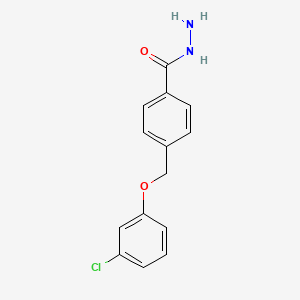 4-[(3-Chlorophenoxy)methyl]benzohydrazide