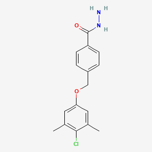 4-[(4-Chloro-3,5-dimethylphenoxy)methyl]benzohydrazide