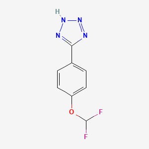 molecular formula C8H6F2N4O B3338034 5-(4-Difluoromethoxy-phenyl)-2H-tetrazole CAS No. 832740-88-2