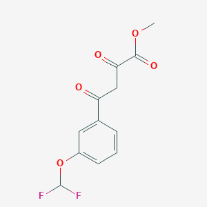 Methyl 4-[3-(difluoromethoxy)phenyl]-2,4-dioxobutanoate