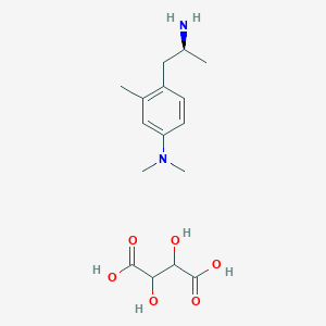 Benzeneethanamine, 4-(dimethylamino)-alpha,2-dimethyl-, (alphaS)-, (2R,3R)-2,3-dihydroxybutanedioate (1:1)