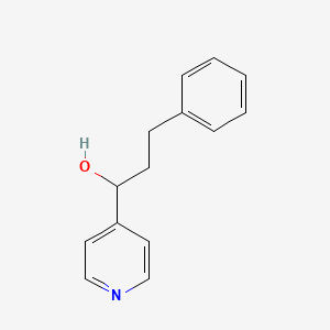 molecular formula C14H15NO B3338179 3-Phenyl-1-(pyridin-4-yl)propan-1-ol CAS No. 865075-16-7