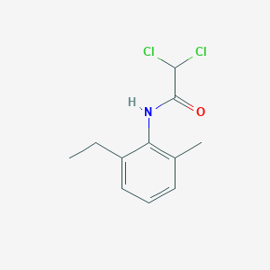 molecular formula C11H13Cl2NO B3338187 Acetamide, 2,2-dichloro-N-(2-ethyl-6-methylphenyl)- CAS No. 86763-81-7
