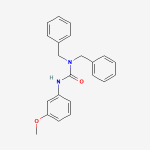 molecular formula C22H22N2O2 B3338203 1,1-Dibenzyl-3-(3-methoxyphenyl)urea CAS No. 86764-62-7