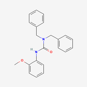 molecular formula C22H22N2O2 B3338207 1,1-Dibenzyl-3-(2-methoxyphenyl)urea CAS No. 86764-63-8
