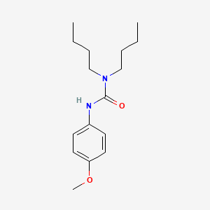 molecular formula C16H26N2O2 B3338217 1,1-Dibutyl-3-(4-methoxyphenyl)urea CAS No. 86781-25-1