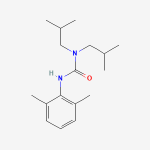 molecular formula C17H28N2O B3338241 Urea, N'-(2,6-dimethylphenyl)-N,N-bis(2-methylpropyl)- CAS No. 86781-57-9