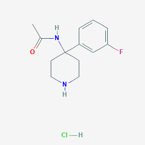 N-(4-(3-Fluorophenyl)piperidin-4-yl)acetamide hydrochloride