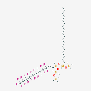 molecular formula C39H71F19O4Si5 B3338292 Perfluorononylethyl Stearyl Dimethicone CAS No. 882878-48-0
