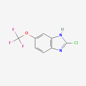 molecular formula C8H4ClF3N2O B3338306 2-Chloro-5-(trifluoromethoxy)benzimidazole CAS No. 886465-16-3
