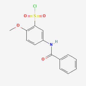 5-Benzoylamino-2-methoxybenzenesulfonyl chloride
