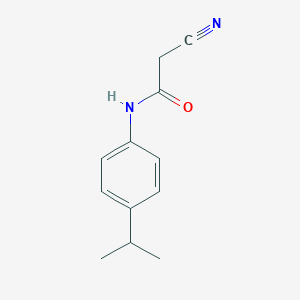 molecular formula C12H14N2O B333832 2-cyano-N-(4-isopropylphenyl)acetamide CAS No. 24522-31-4