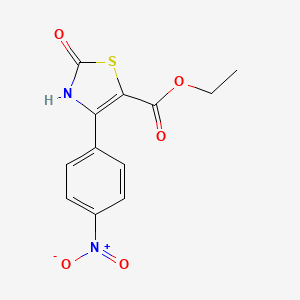 Ethyl 4-(4-nitrophenyl)-2-oxo-2,3-dihydrothiazole-5-carboxylate