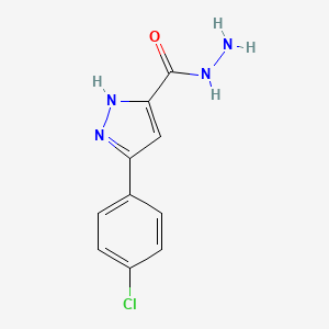 3-(4-chlorophenyl)-1H-pyrazole-5-carbohydrazide