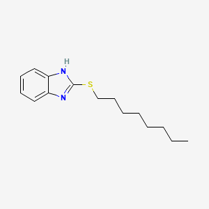 molecular formula C15H22N2S B3338445 1H-Benzimidazole, 2-(octylthio)- CAS No. 92701-21-8