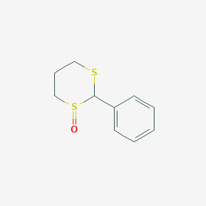 molecular formula C10H12OS2 B3338475 2-Phenyl-1,3-dithiane 1-oxide CAS No. 93974-18-6