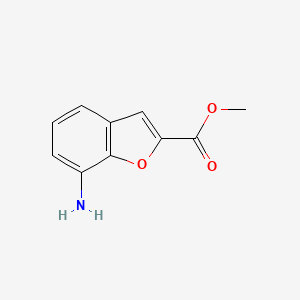 molecular formula C10H9NO3 B3338791 Methyl 7-aminobenzofuran-2-carboxylate CAS No. 1142814-59-2