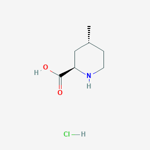 molecular formula C7H14ClNO2 B3338848 (2R,4R)-4-Methyl-pipecolinic acid hydrochloride CAS No. 1280726-95-5