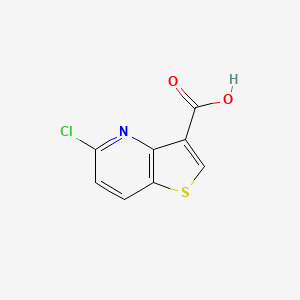 molecular formula C8H4ClNO2S B3338874 5-Chlorothieno[3,2-B]pyridine-3-carboxylic acid CAS No. 1356016-34-6