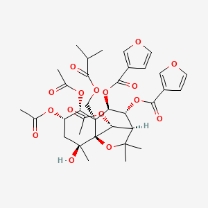 molecular formula C35H42O16 B3338897 Celangulin II CAS No. 144379-41-9