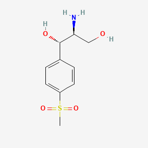molecular formula C10H15NO4S B3339041 (1S,2S)-2-Amino-1-(4-(methylsulfonyl)phenyl)propane-1,3-diol CAS No. 51591-89-0