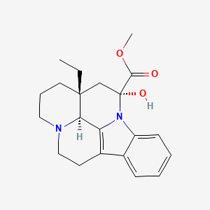 molecular formula C21H26N2O3 B3339182 Methyl (41S,12R,13AR)-13A-ethyl-12-hydroxy-2,3,41,5,6,12,13,13A-octahydro-1H-indolo[3,2,1-DE]pyrido[3,2,1-IJ][1,5]naphthyridine-12-carboxylate CAS No. 83508-83-2