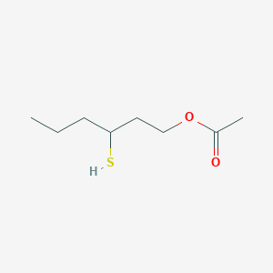molecular formula C8H16O2S B033392 3-Mercaptohexyl acetate CAS No. 136954-20-6