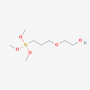 molecular formula C8H20O5Si B3339310 a-[3-(Trimethoxysilyl)propyl]-w-hydroxypoly(oxy-1,2-ethanediyl) CAS No. 98358-37-3