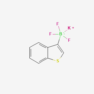 molecular formula C8H5BF3KS B3339315 Potassium benzothiophene-3-trifluoroborate CAS No. 1000160-73-5