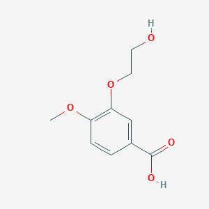 molecular formula C10H12O5 B3339346 3-(2-Hydroxyethoxy)-4-methoxybenzoic acid CAS No. 1016501-07-7