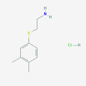 molecular formula C10H16ClNS B3339573 2-[(3,4-Dimethylphenyl)thio]ethanamine hydrochloride CAS No. 1052544-92-9