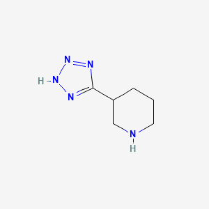 molecular formula C6H11N5 B3339651 3-(2H-tetrazol-5-yl)piperidine CAS No. 112626-96-7