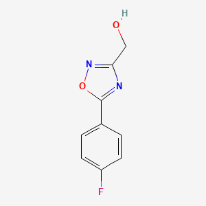 B3339684 [5-(4-Fluorophenyl)-1,2,4-oxadiazol-3-yl]methanol CAS No. 1153456-93-9