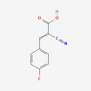 molecular formula C10H6FNO2 B3339724 2-Cyano-3-(4-fluorophenyl)prop-2-enoic acid CAS No. 118409-66-8