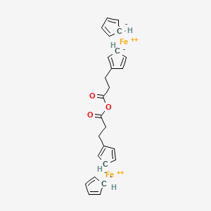 molecular formula C30H58Fe2O3 B3339882 3-Ferrocenylpropionic anhydride CAS No. 132098-76-1