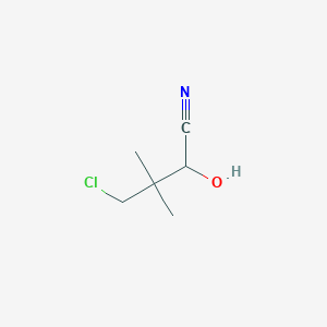molecular formula C6H10ClNO B3339954 4-Chloro-2-hydroxy-3,3-dimethylbutanenitrile CAS No. 1384430-53-8