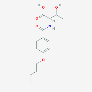 molecular formula C15H21NO5 B3339970 2-[(4-Butoxyphenyl)formamido]-3-hydroxybutanoic acid CAS No. 1396963-93-1